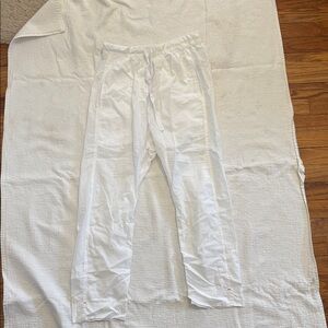 XiRENA white cotton Draper Pants. Size S.